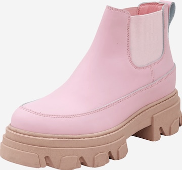 EDITED Ботинки челси 'Theodore' в Ярко-розовый: спереди