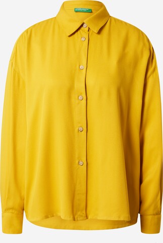 Camicia da donna di UNITED COLORS OF BENETTON in giallo: frontale