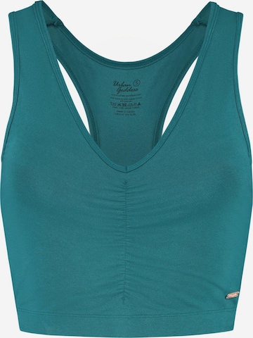 Urban Goddess Yoga & Activewear Bandeau Sports Bra 'Anjea' in Green: front