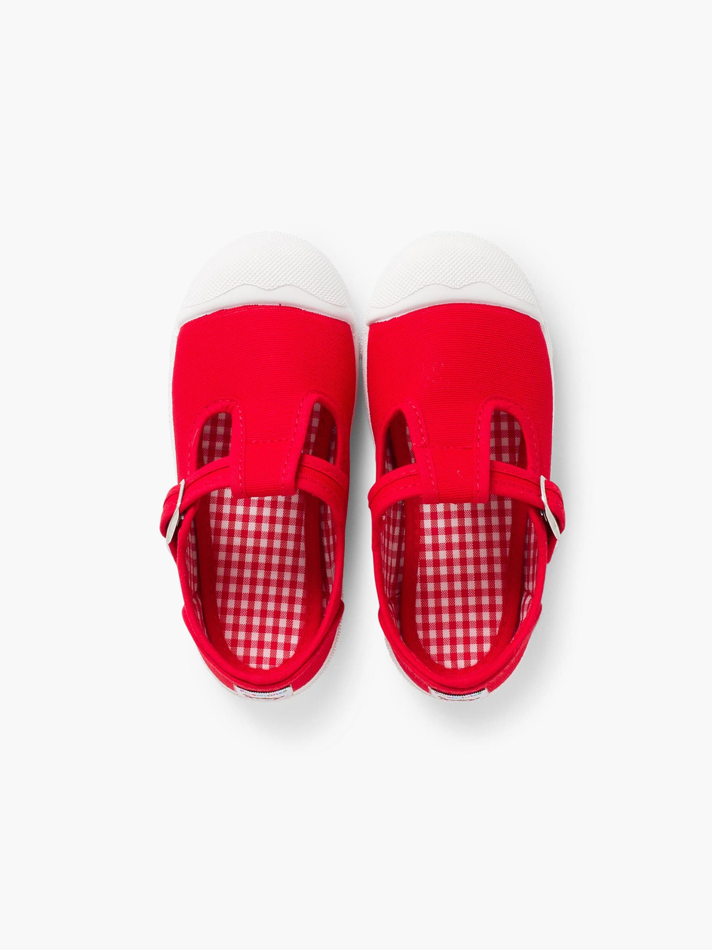 Pisamonas - Sapato de primeiros passos em vermelho