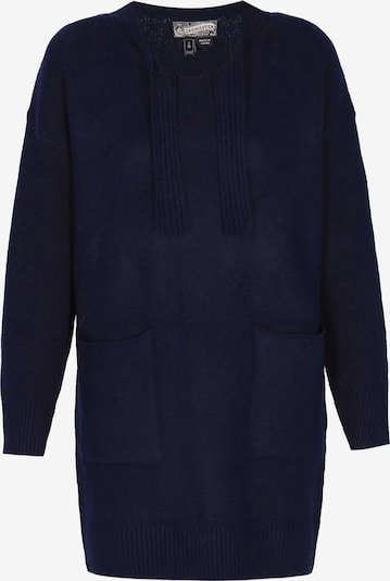 Megzta suknelė iš DreiMaster Vintage, spalva – tamsiai mėlyna, Prekių apžvalga