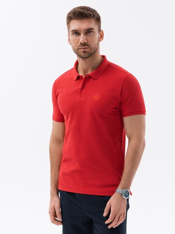 Ombre Shirt 'S1374' in Rood: voorkant