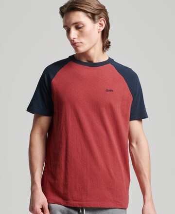 Superdry T-Shirt in Rot: predná strana