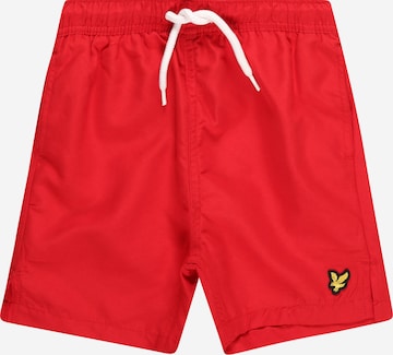 Lyle & Scott Zwemshorts in Rood: voorkant