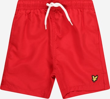 Lyle & Scott Board Shorts in Red: front