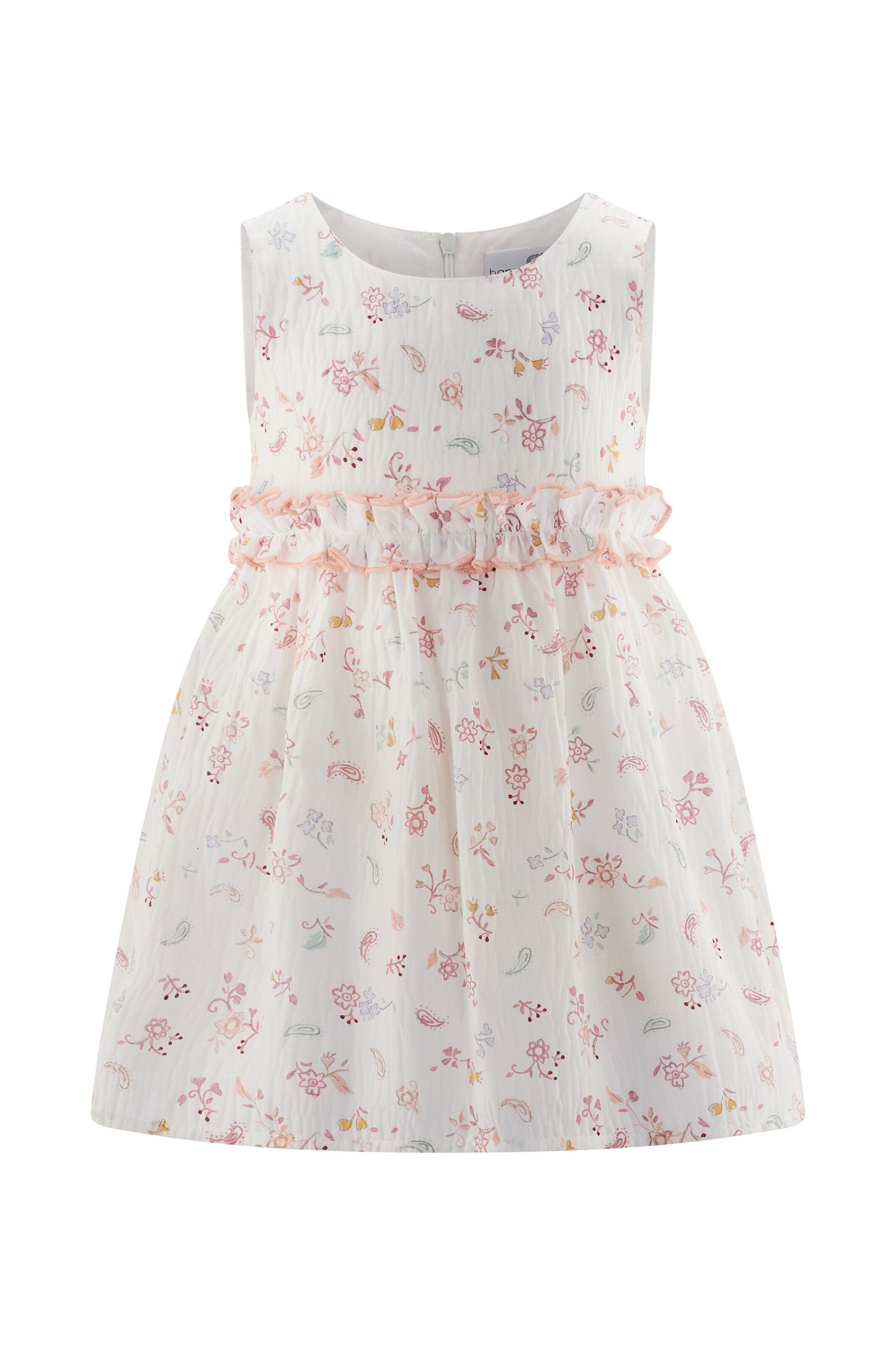 happy girls - Vestido em branco: frente