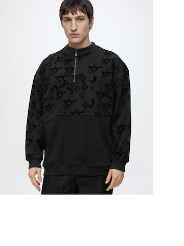 Carlo Colucci Sweatshirt in Schwarz: Vorderseite