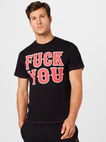 King Kerosin Shirt 'F You' in Zwart: voorkant