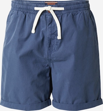 Superdry Regular Pants 'Essentials' in Blue: front