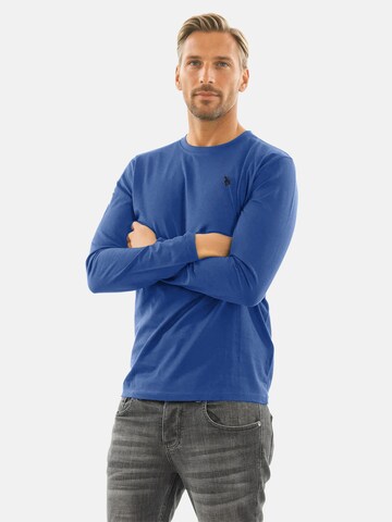 T-Shirt U.S. POLO ASSN. en bleu : devant