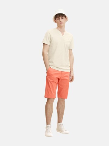 TOM TAILOR Regularen Chino hlače | oranžna barva