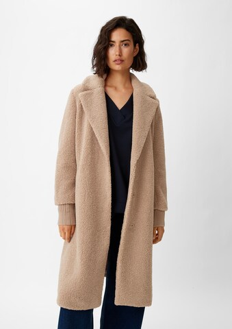 comma casual identity Winter Coat in Beige: front