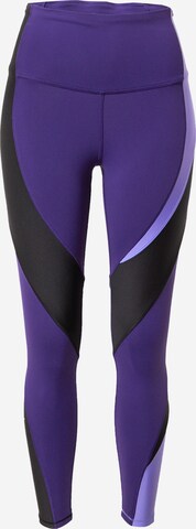 Reebok Skinny Sportovní kalhoty – fialová: přední strana