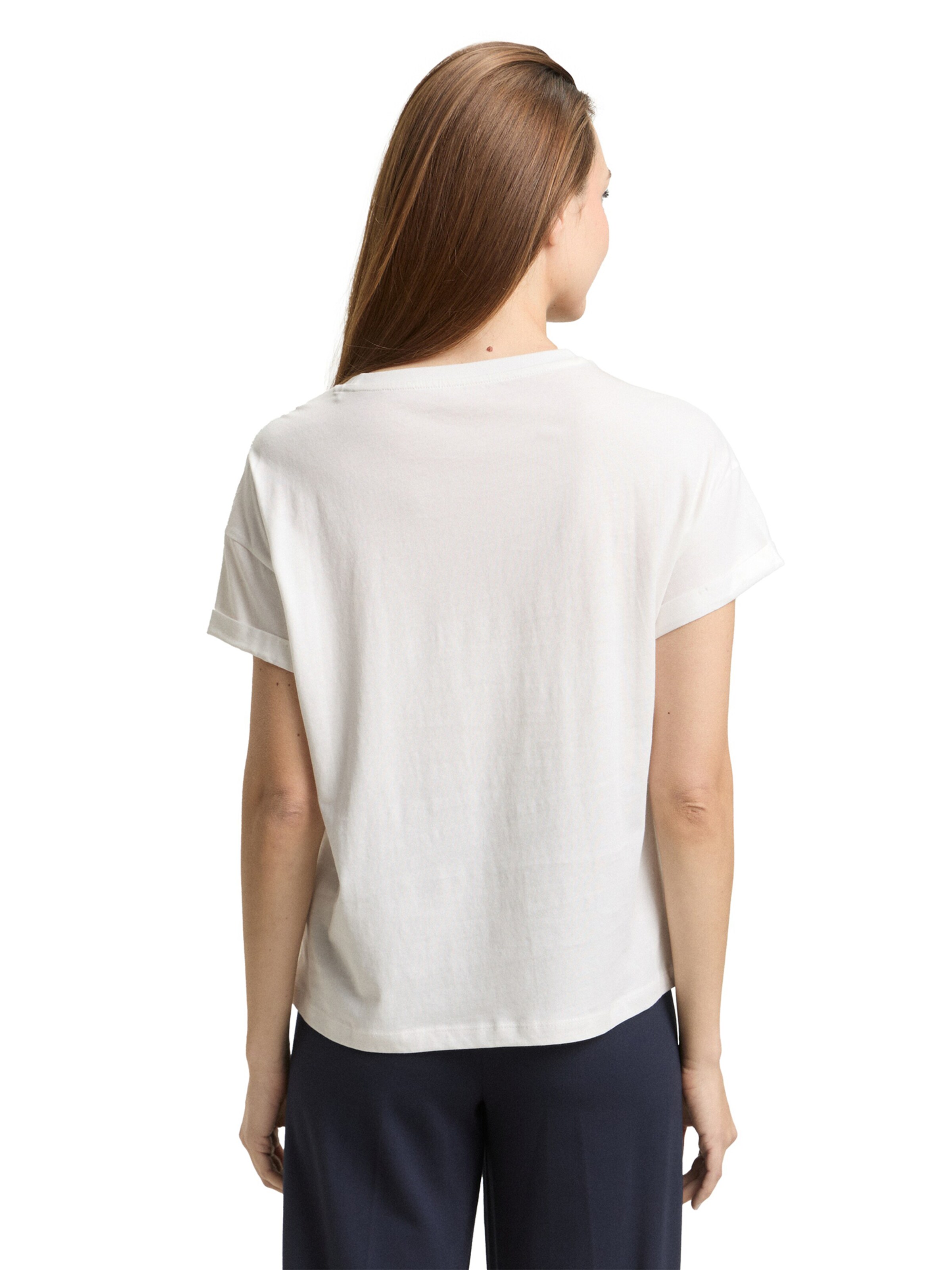 Tricou de la TOM TAILOR pe alb