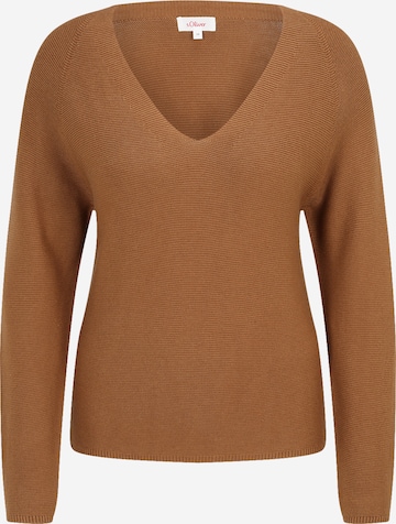 s.Oliver Sweater in Brown: front