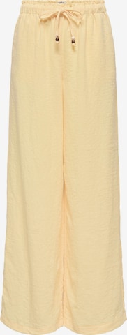 Wide Leg Pantalon ONLY en jaune : devant