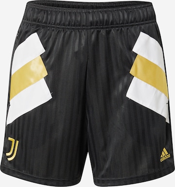 Regular Pantaloni sport 'Juventus' de la ADIDAS SPORTSWEAR pe negru: față