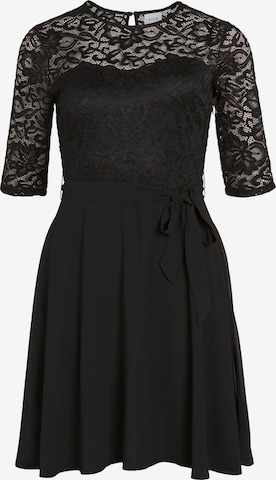 VILA فستان 'FOLO' بلون أسود: الأمام