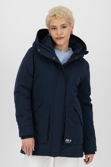 alife & kickin Winterjacke 'Flora' in navy, Produktansicht