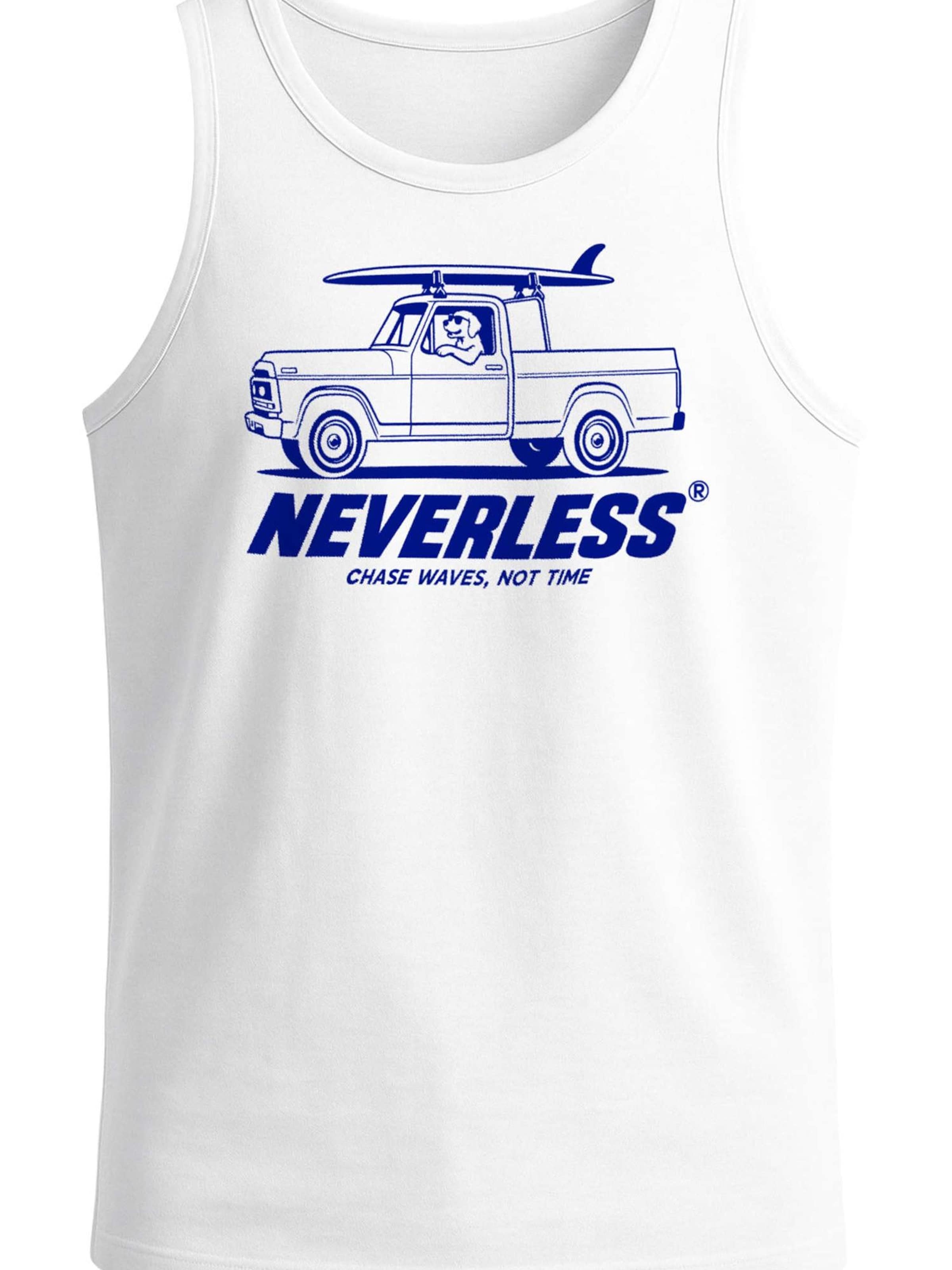 Neverless Shirt 'Surf Dog'‌‌‌‌‌‌ in Weiß: Vorderseite