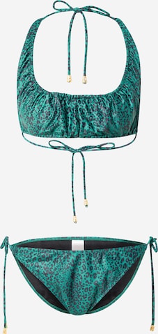 Dorothy Perkins Bustier Bikini - zöld: elől