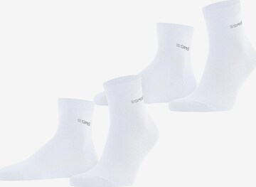 ESPRIT Socken 'Basic Uni 2-Pack' in Weiß: Vorderseite