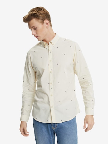 ESPRIT Regular fit Shirt in Wit: voorkant