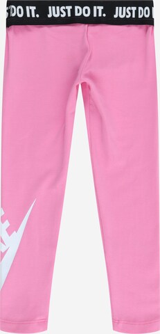 Nike Sportswear Skinny Kalhoty – pink: přední strana