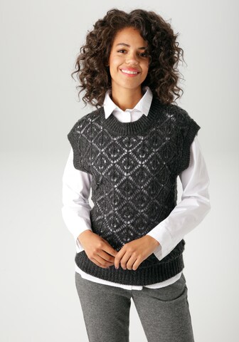 Aniston CASUAL Sweater in Black: front