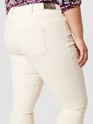 ONLY Carmakoma Skinny Jeans 'Willy' in Beige