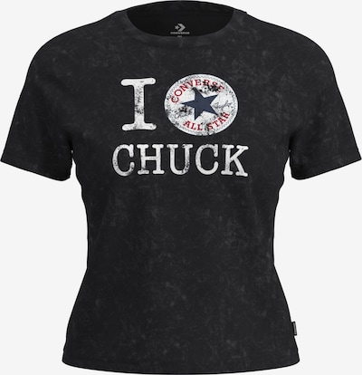 CONVERSE Särk 'I LOVE CHUCK' XS suuruses punane / must / valge, Tootevaade