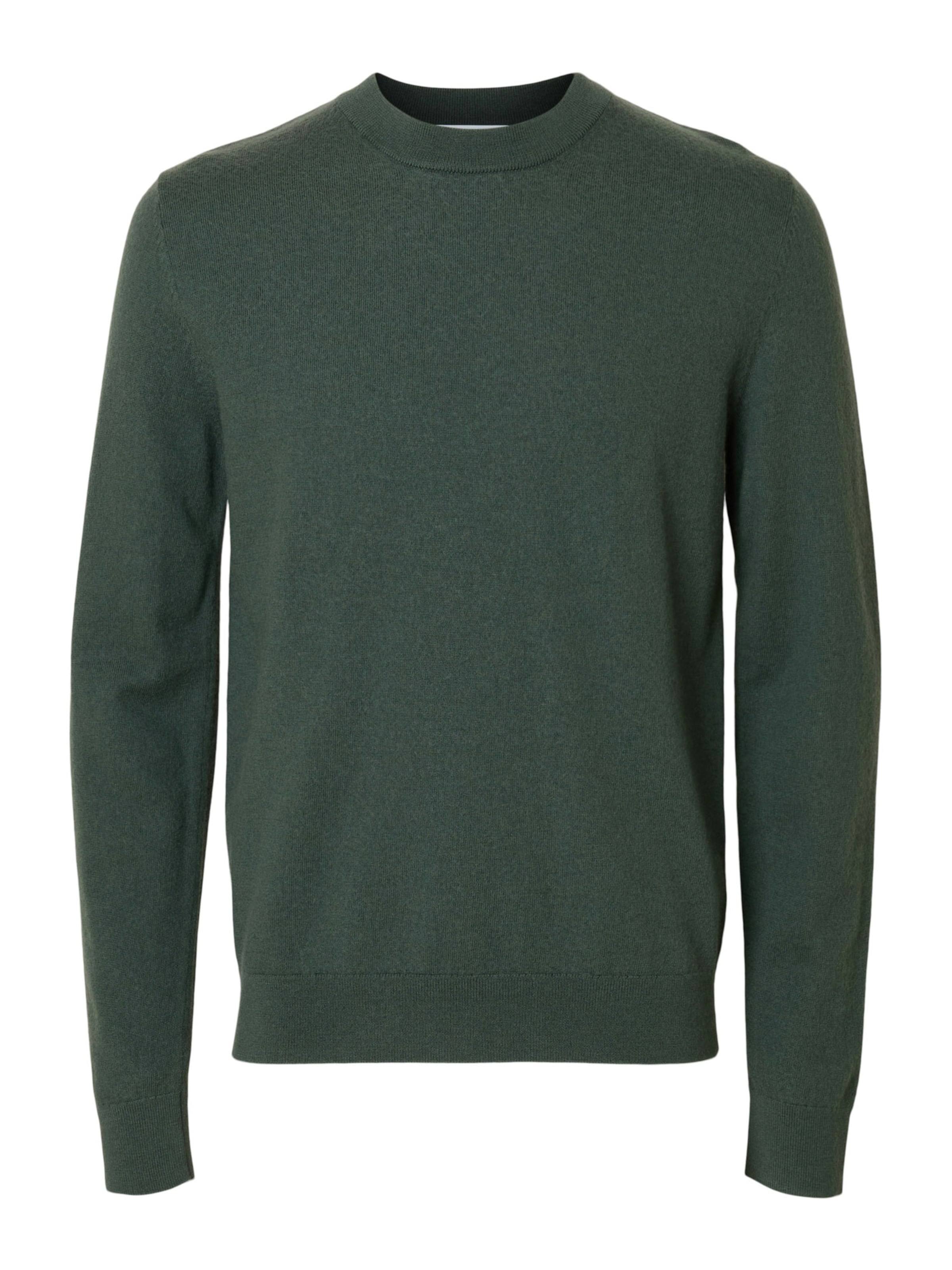 Pull-over 'SLHTray' SELECTED en vert : devant