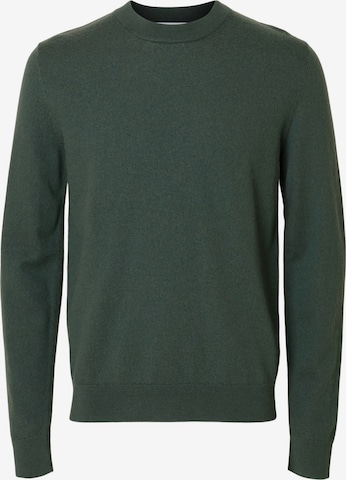 SELECTED Sweter 'SLHTRAY' w kolorze zielony: przód