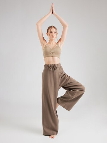 Wide Leg Pantalon de sport Moonchild Yoga Wear en marron