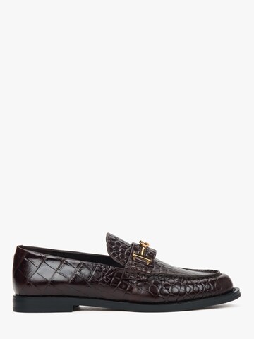 Estro Moccasins '041-2' in Brown: front