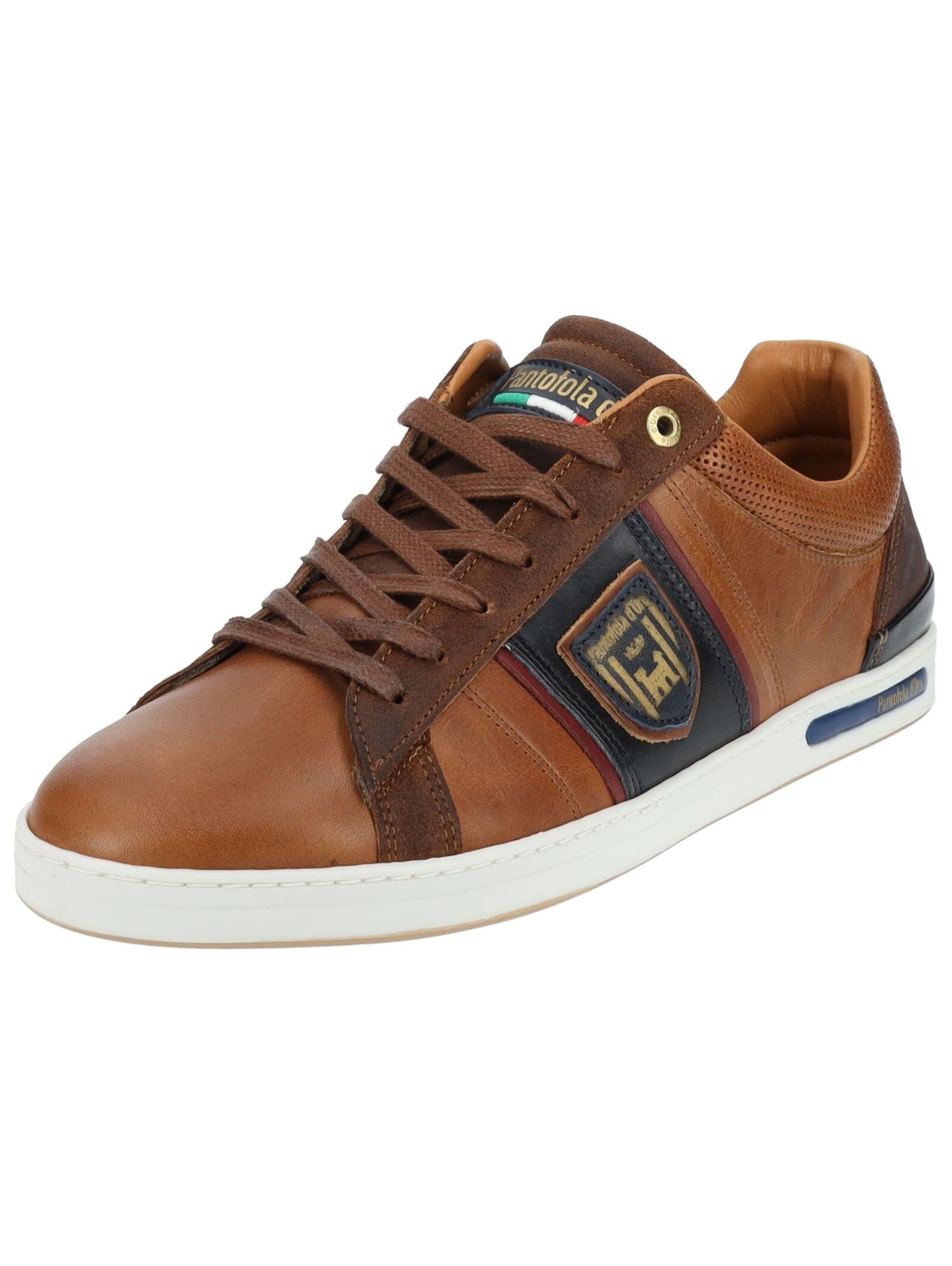 PANTOFOLA D'ORO Platform trainers 'Torretta' in Brown: front