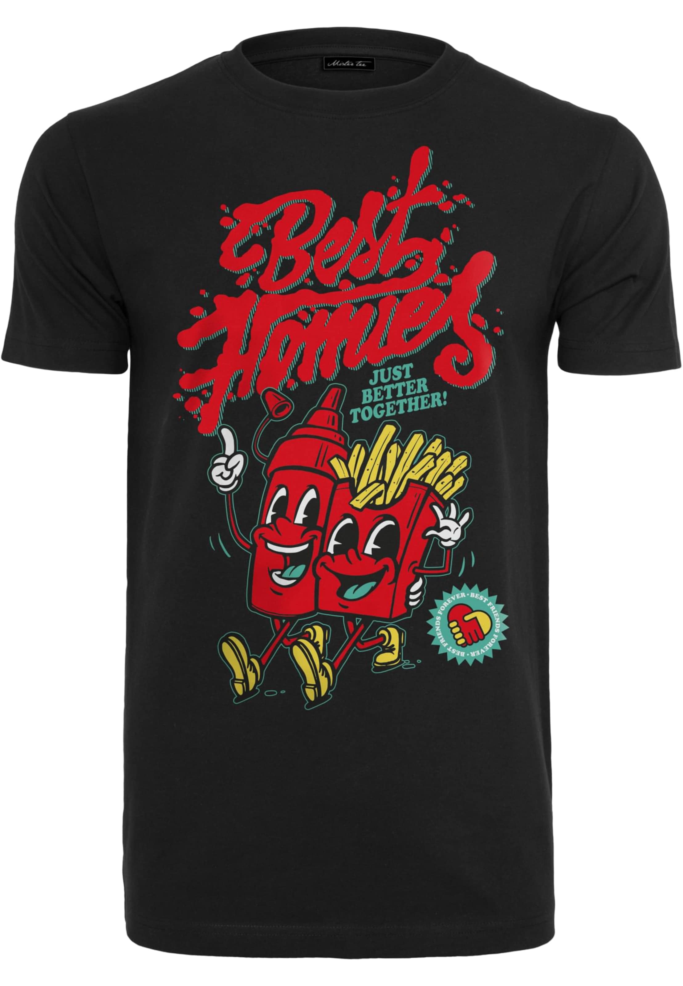 MT Men Shirt 'Best Homies' in Schwarz: Vorderseite