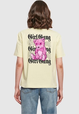 Miss Tee Μπλουζάκι 'Girl Gang' σε μπεζ: μπροστά