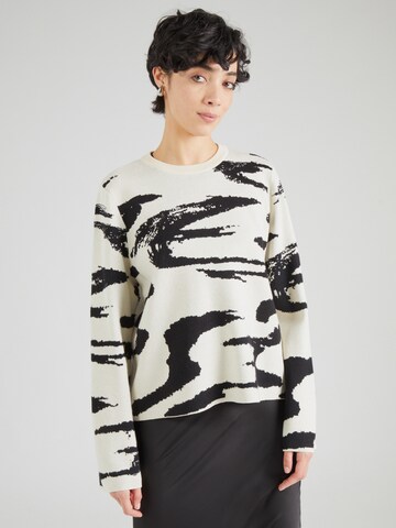 Pull-over 'REYNARD' OBJECT en gris : devant