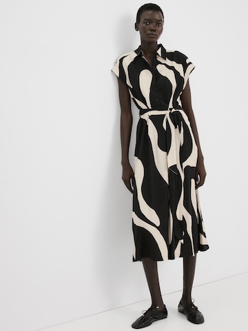 MANGO Košeľové šaty 'NIKITA' - Čierna: predná strana