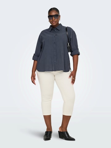 ONLY Carmakoma - Blusa 'CARTIZANA' en azul