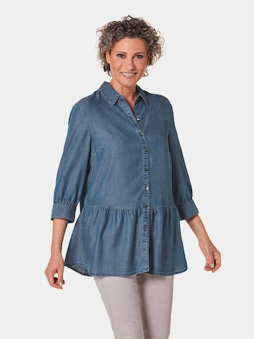 Goldner Blouse in Blauw: voorkant