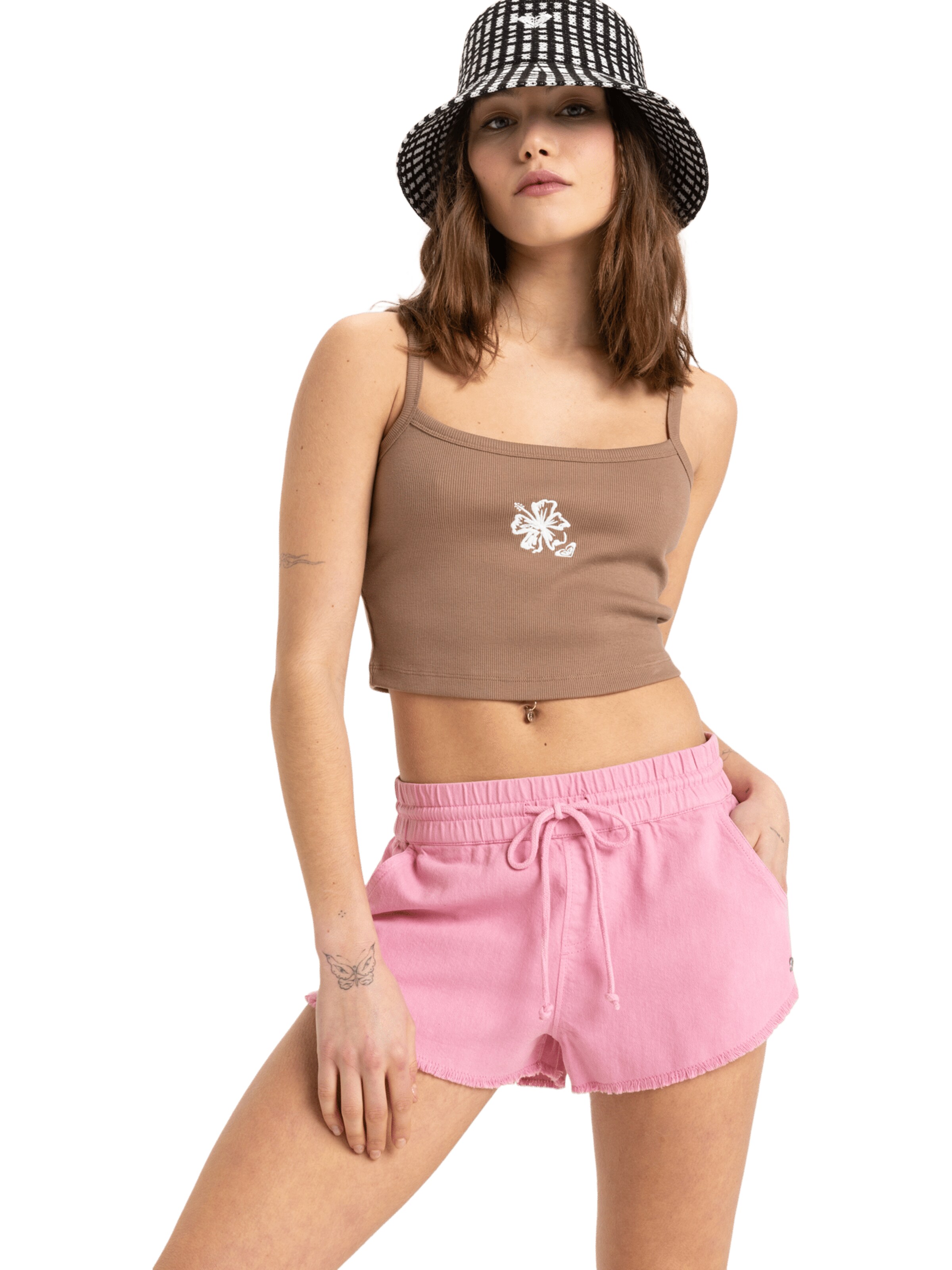 ROXY Loose fit Pants 'Scenic Route' in Pink