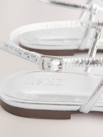 Next Sandalen met riem 'Forever Comfort' in Zilver