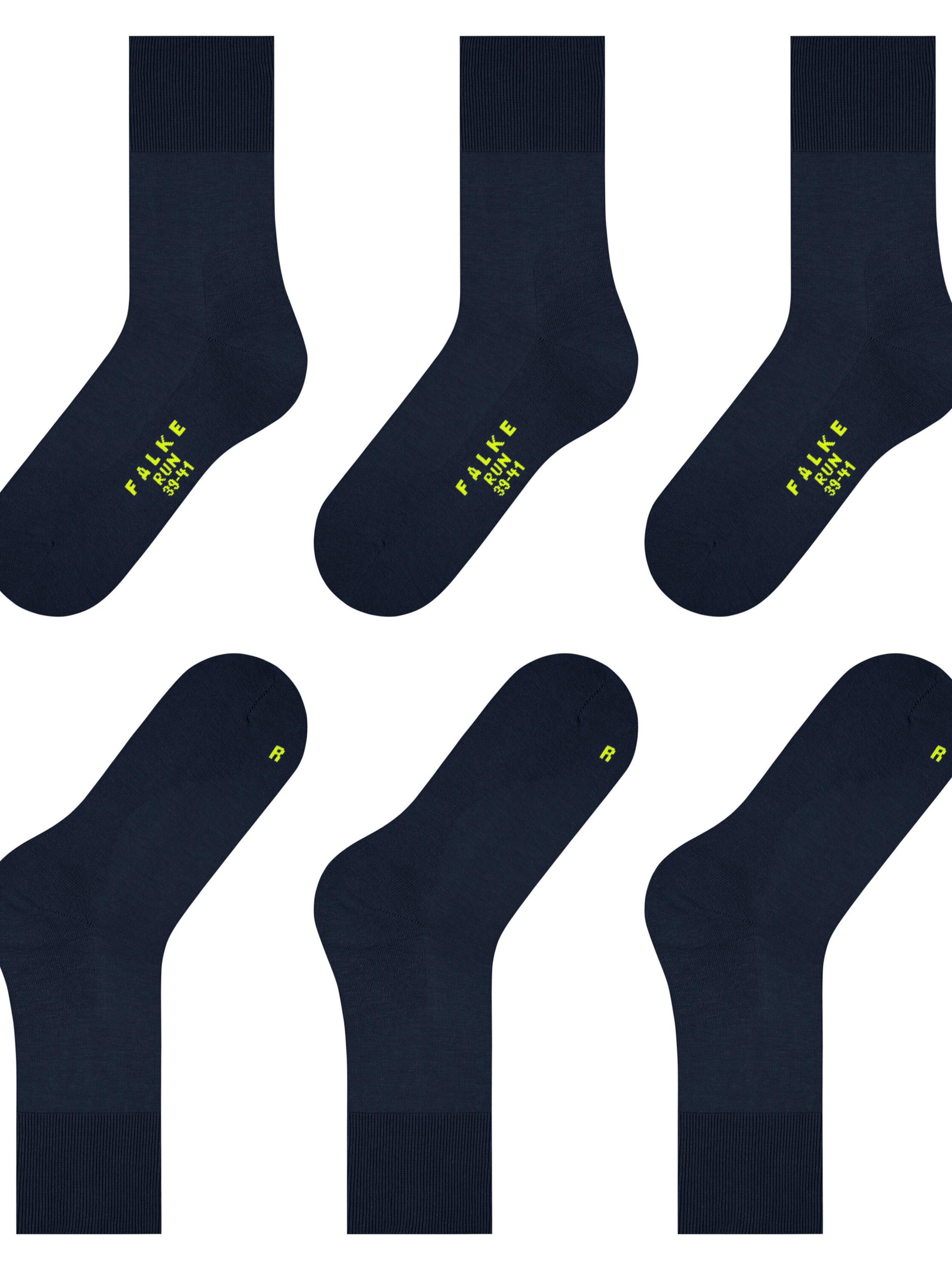 FALKE Socks 'Run 3-Pack' in Blue