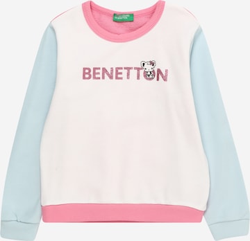 Sweat-shirt UNITED COLORS OF BENETTON en rose : devant