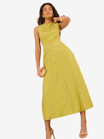 Robe love & roses en vert : devant