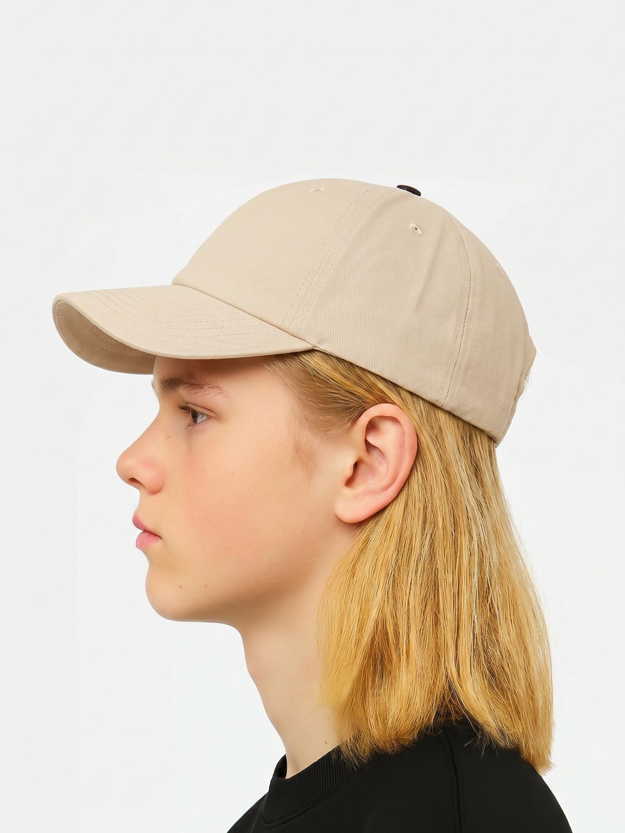 Lou-i Hat 'Kinder Cap aus Bio-Baumwolle' in Beige