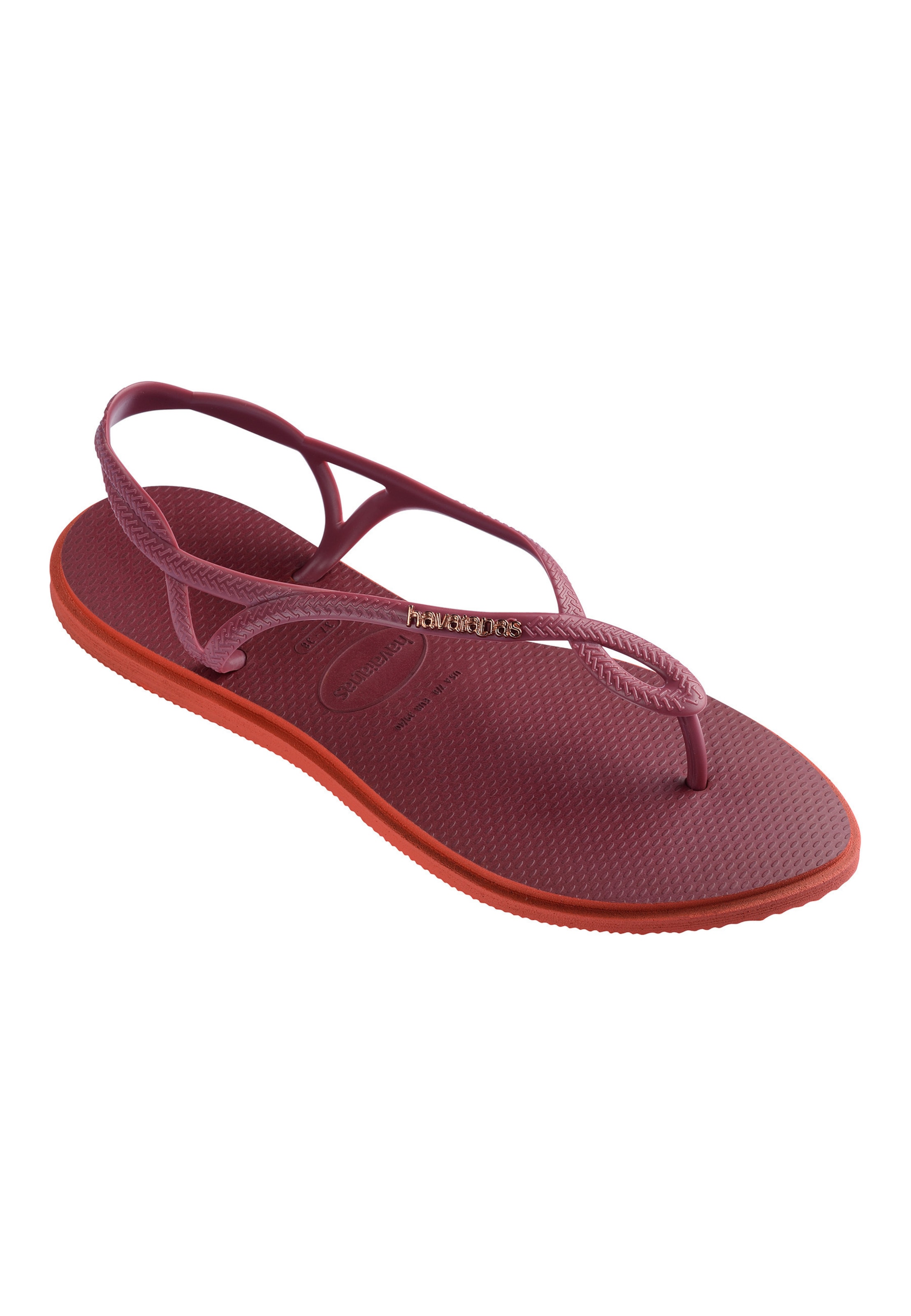HAVAIANAS Ujjelválasztó-pántos szandál 'LUNA POINT' - piros: elől