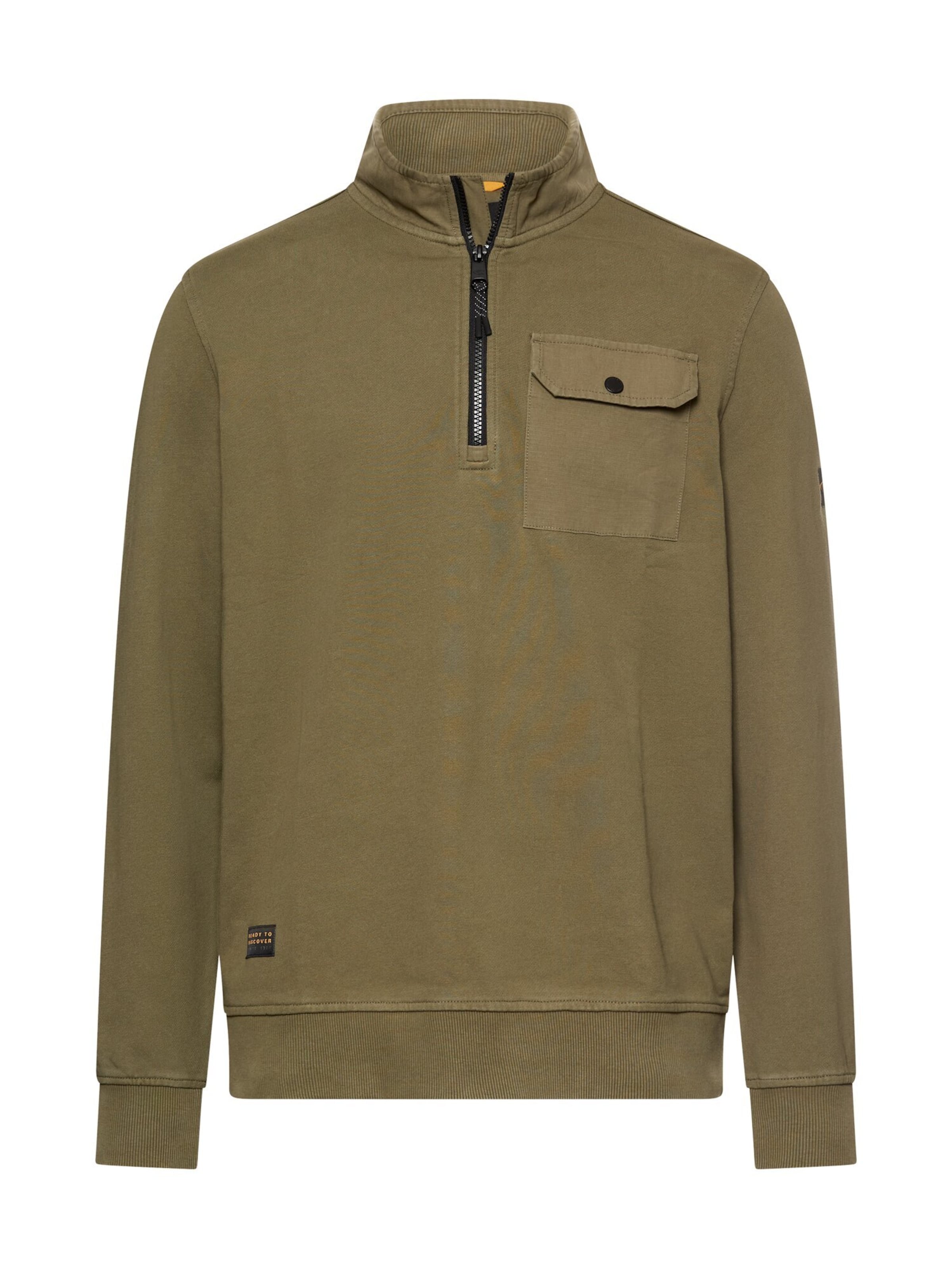 CAMEL ACTIVE Sweater in Green: front